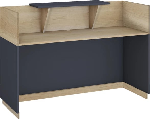 Banak recepsioni Lotus, ngjyrë lisi-antracit, 140x70x110cm