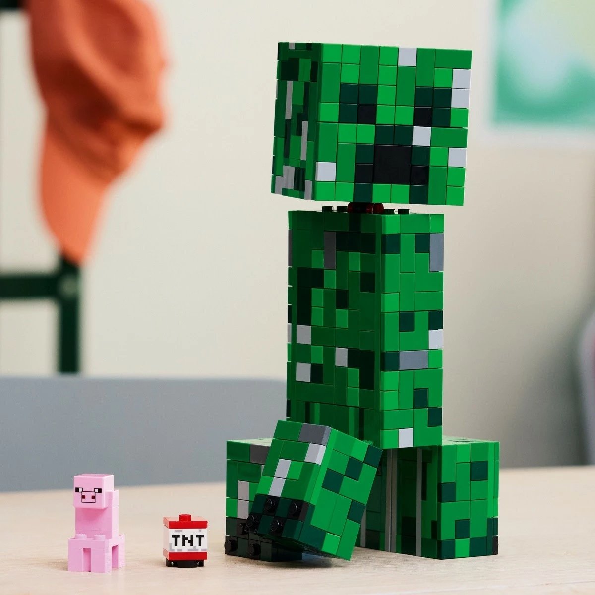 Set LEGO Minecraft Creeper 21276, 665 pjesë, 21 cm, Gjelbër