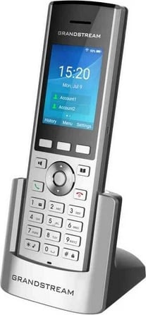 Celular Grandstream WP820, IP Phone, 2 linja, 500 kontakte, i zi, i argjendtë