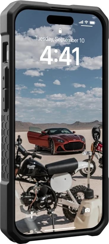 Mbështjellës telefoni Urban Armor Gear 114221114242, për Apple, karbon, 6.1 inç, i zi
