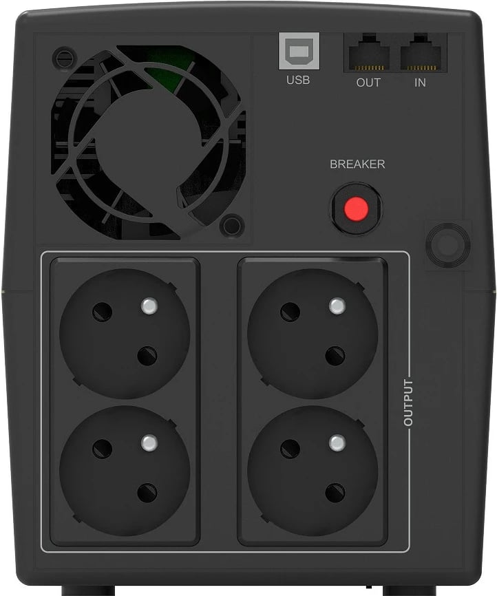 Kasë UPS PowerWalker VI 2200 STL FR, 2200VA, 1320W, Tower, E zezë