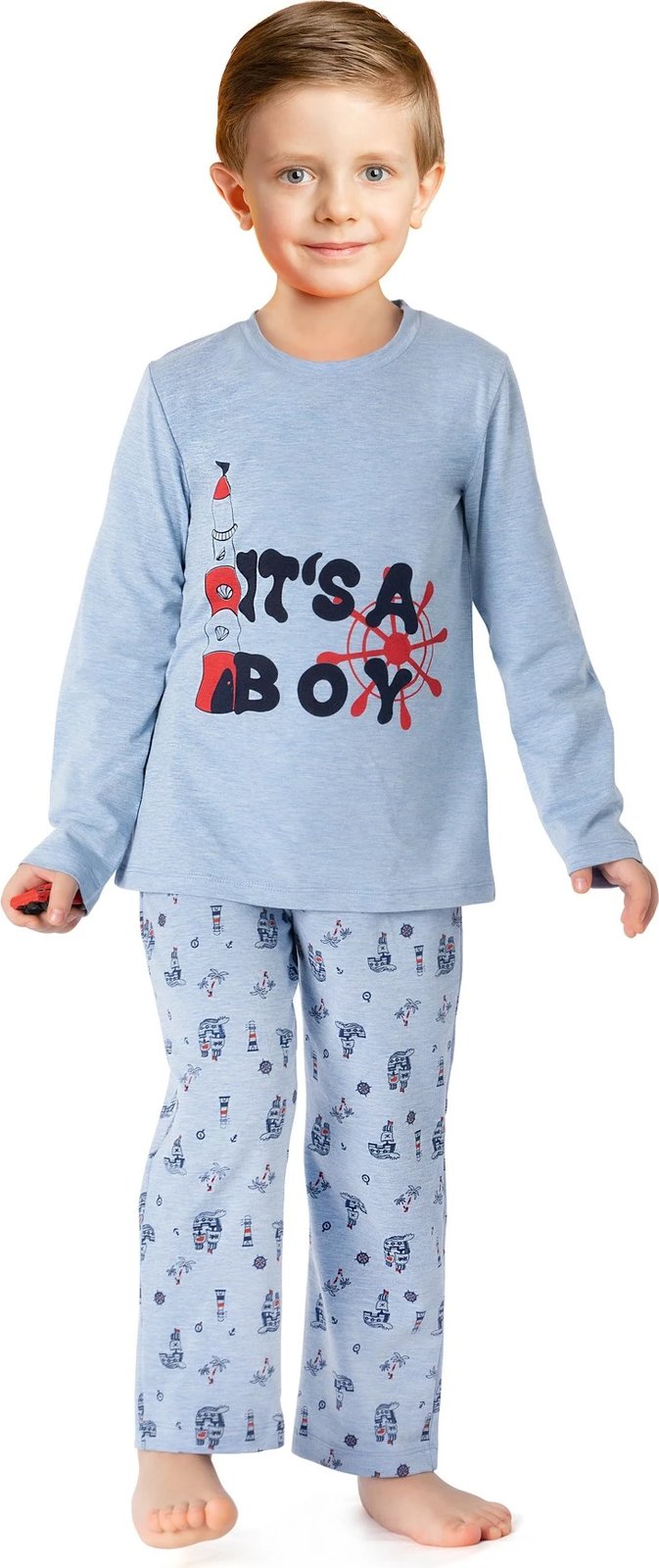 Pizhama për fëmijë Jumeon, 002-000822003, ngjyrë kaltër