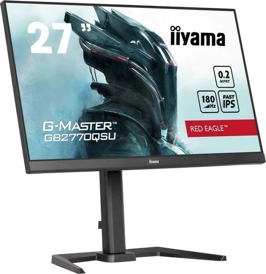 Monitor iiyama G-Master GB2770QSU-B6, 27'', Fast IPS, 180Hz, i zi