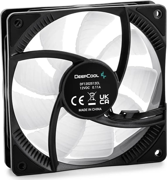 Ventilator kase DeepCool RF120-3in1, 12 cm, 3 copë, i zi, me ndriçim multi