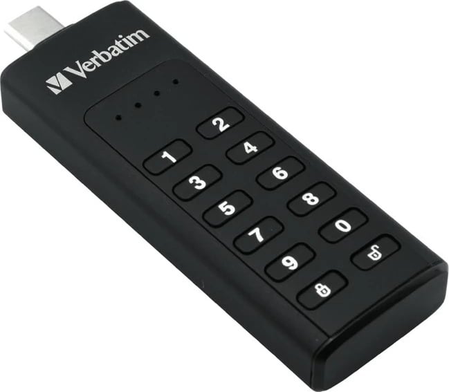 USB Verbatim Keypad Secure 64 GB, USB 3.2 Gen 1, E zezë