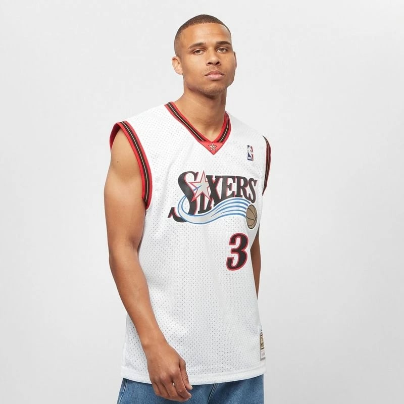 Fanellë NBA Swingman për Meshkuj Mitchell & Ness 76ERS 00 Allen Iverson