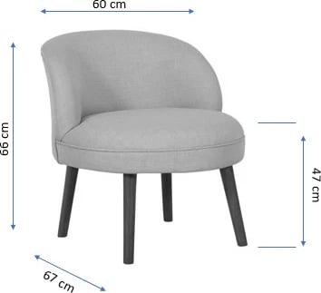 Karrige Wing Atelier del Sofa, ngjyrë gri