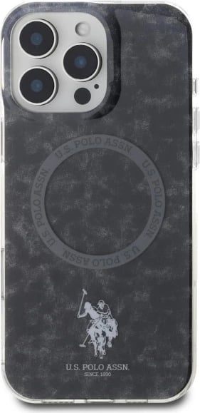 Mbështjellës U.S. Polo Assn. IML Ring MagSafe për iPhone 16 Pro, Zi Mbështjellës U.S. Polo Assn. IML Ring MagSafe për iPhone 16 Pro, Zi