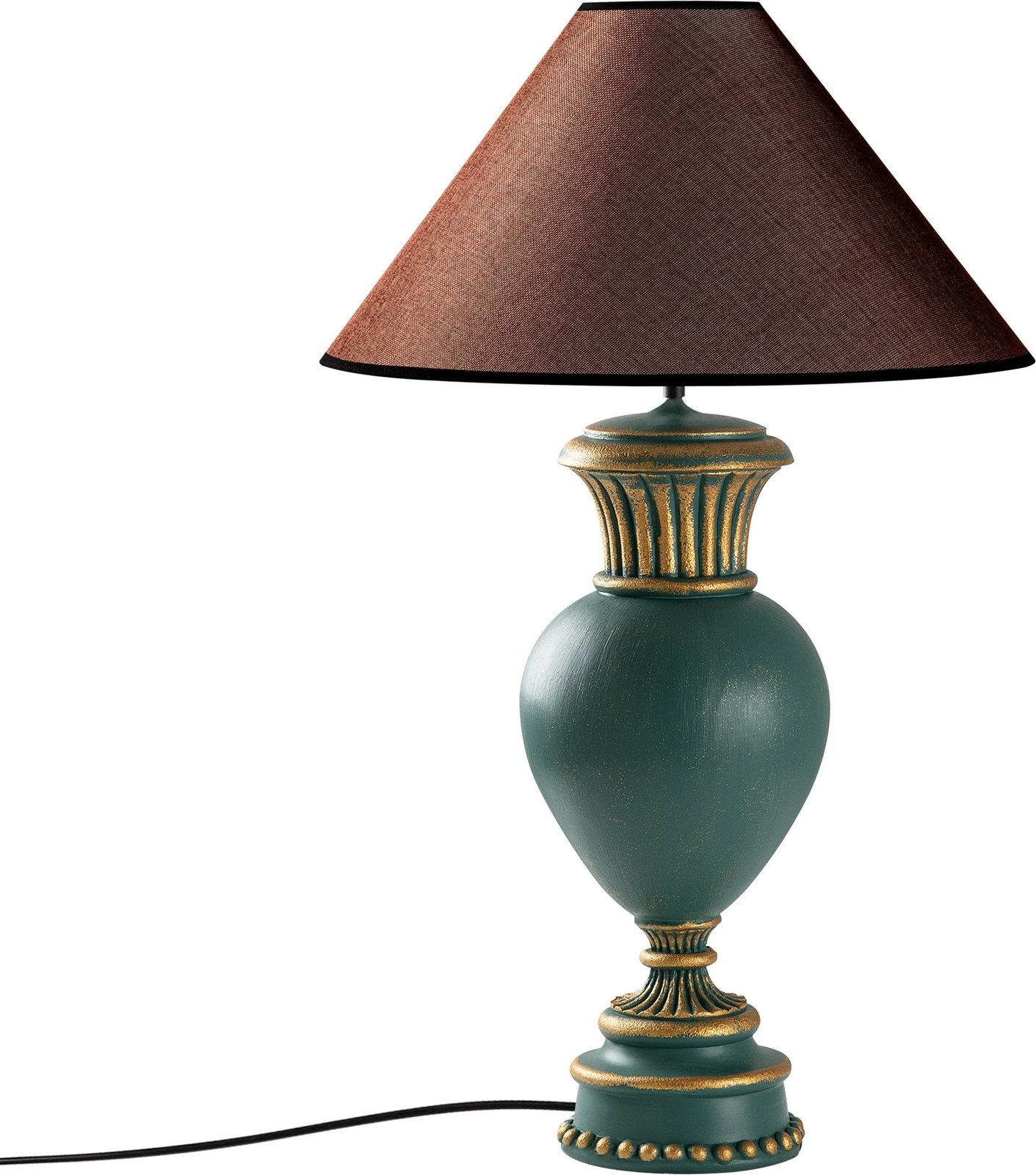Llambë tavoline Opviq, ELEGANZE-5323, e gjelbër dhe kafe