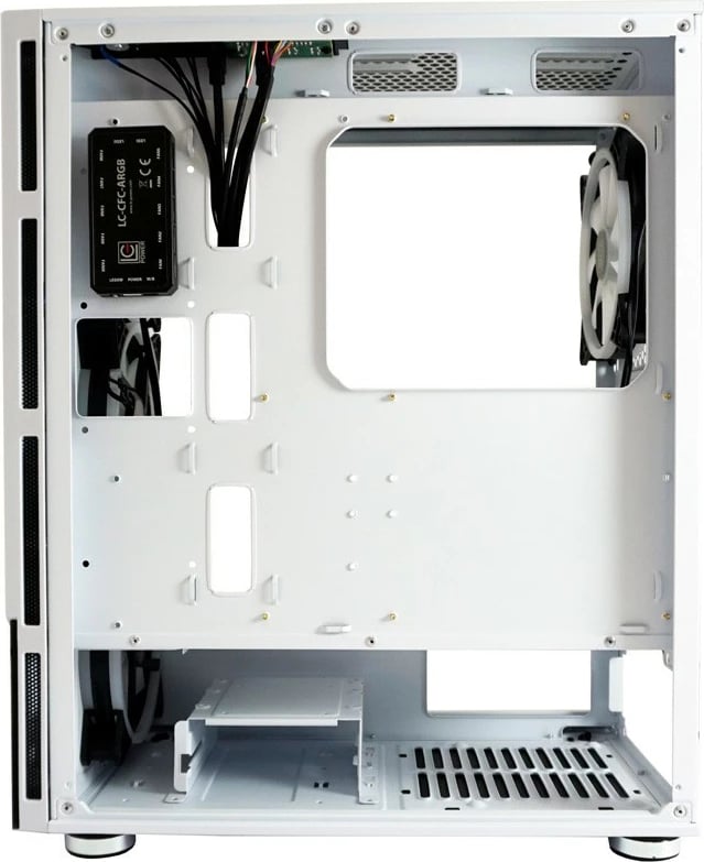 Kasë LC-Power Gaming 803W RGB, Midi Tower, xham i temperuar, e zezë/e bardhë Kasë LC-Power Gaming 803W RGB, Midi Tower, xham i temperuar, e zezë/e bardhë