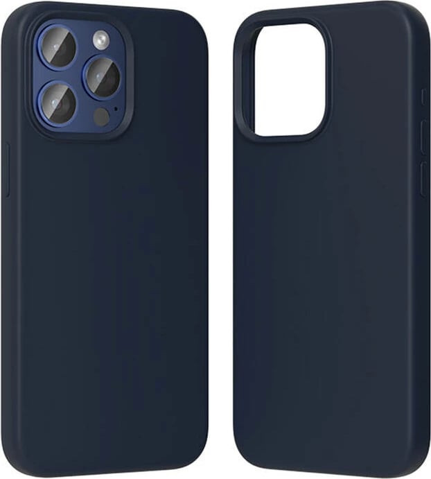 Mbështjellës Vention KUFL0-40 për iPhone 15 Pro Max, silikon, MagSafe, kaltër