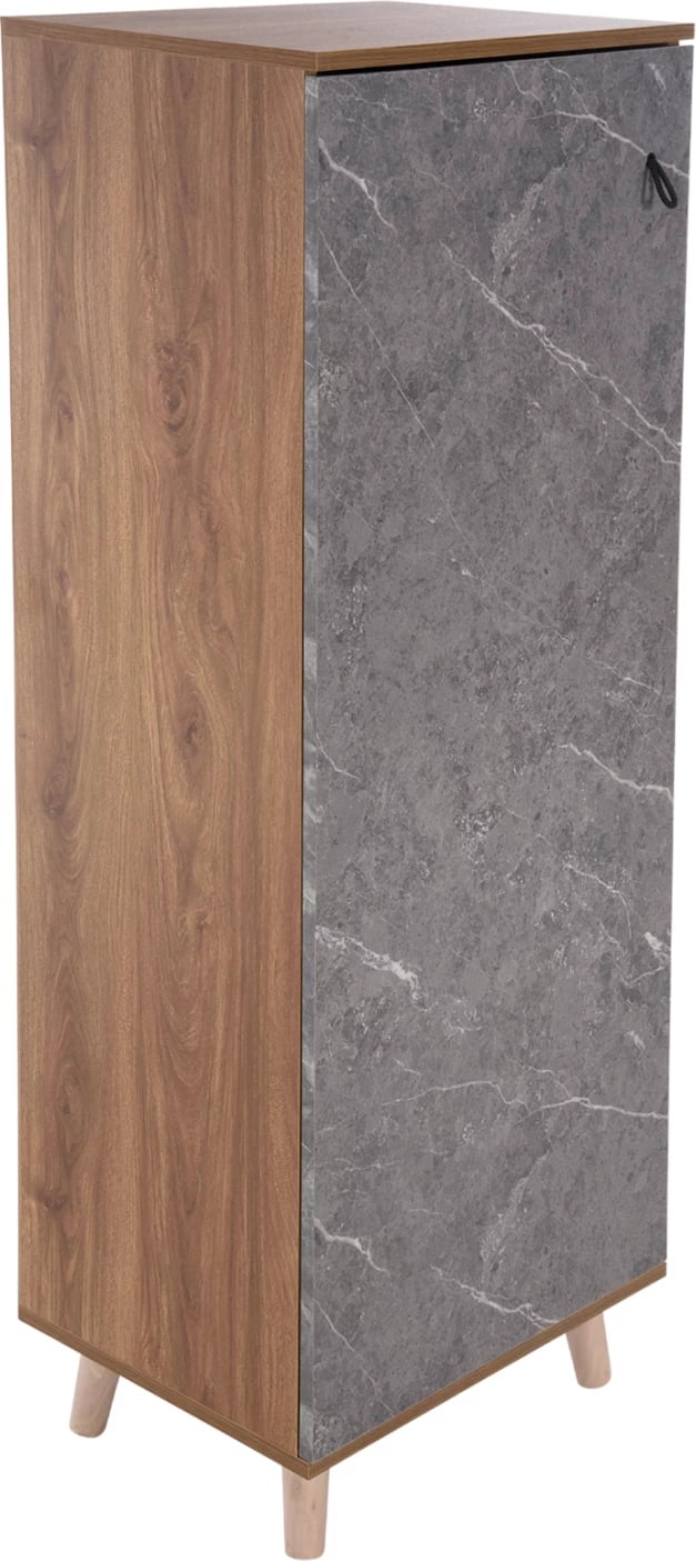 Dollap këpucësh ALVARO FH8954.12 melaminë me teksturë guri 50x38x135Hcm