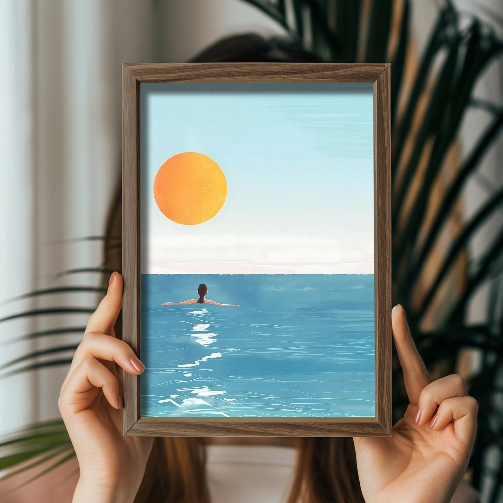 Pikturë dekorative me kornizë MDF, shumëngjyrëshe, Wallity GE103-L