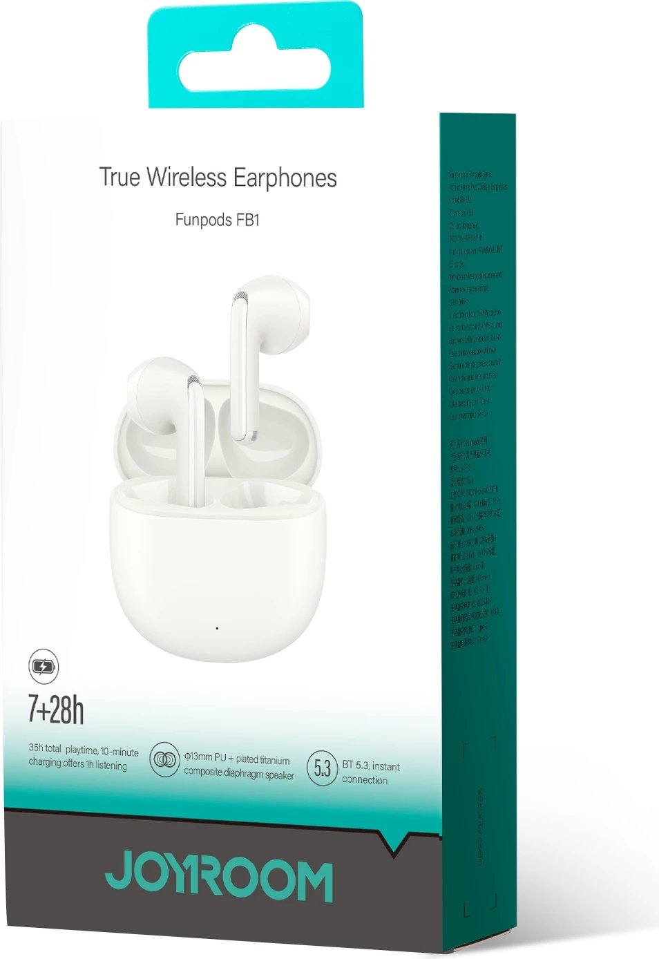 Kufje TWS Joyroom Funpods Series JR-FB1, Bluetooth 5.3, bezhë