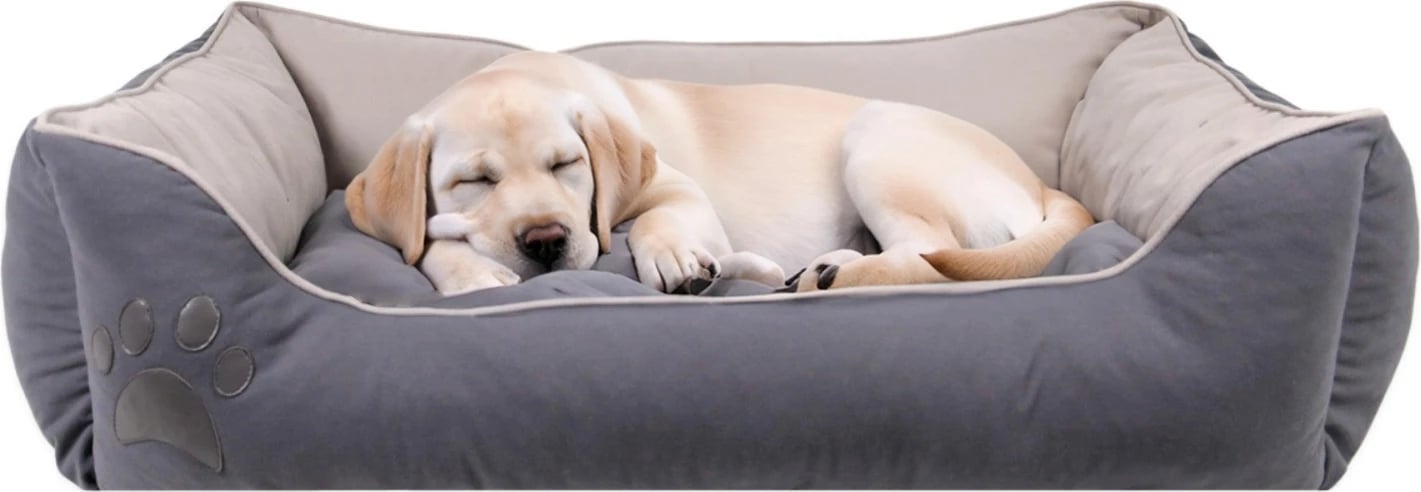 Shtrat për qen e mace Lucy, gri, Paws & Whiskers, madhësia L