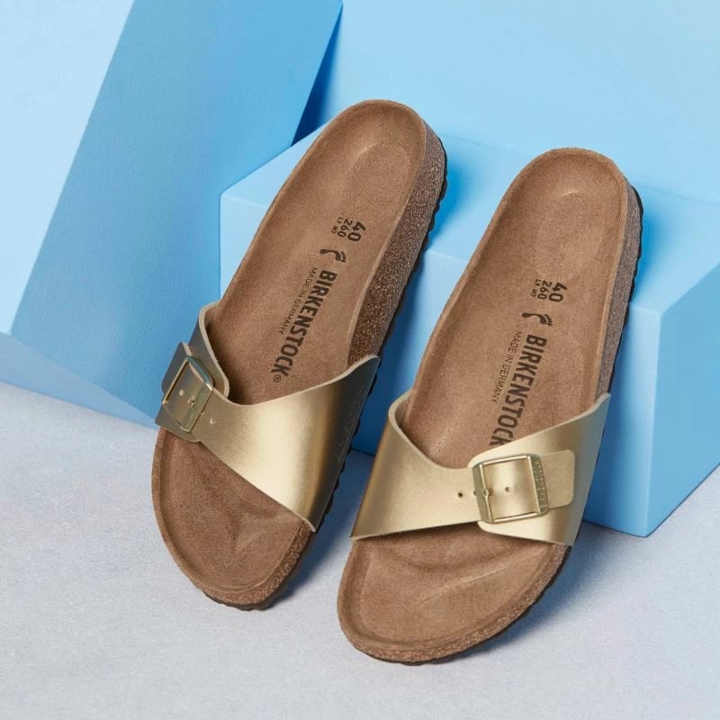 Flip-flop për femra Birkenstock, të arta