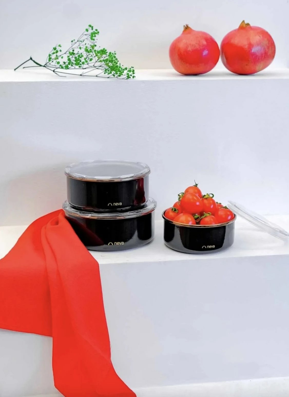 Set kuti për ruajtje Hermia, d96, 3 copë