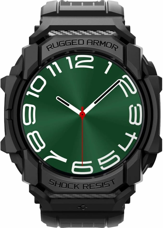 Mbështjellës Spigen Rugged Armor Pro për Samsung Galaxy Watch Ultra 47mm, i zi