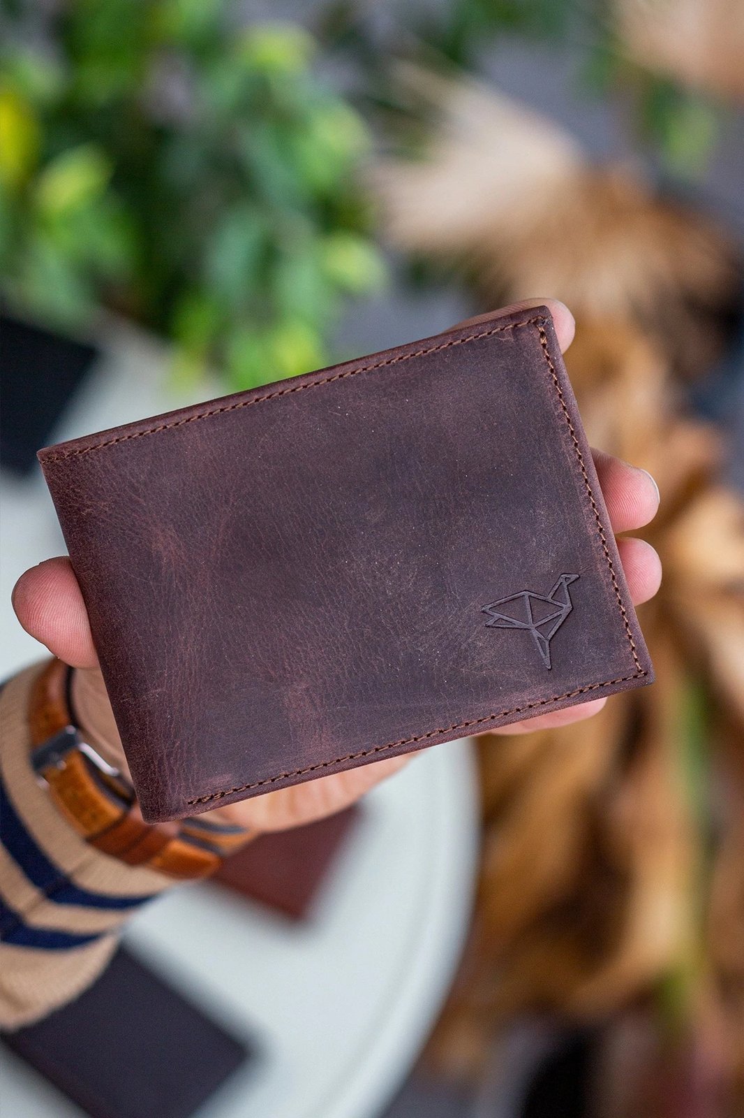 Mbajtës kartelash Zoozie Bags, Porto, ngjyrë kafe