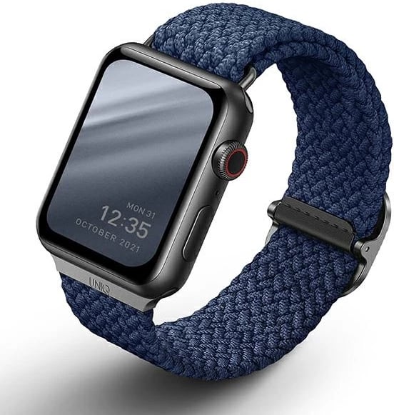 Rrip për Apple Watch UNIQ Aspen, 38/40/41mm, i thurur, Blu