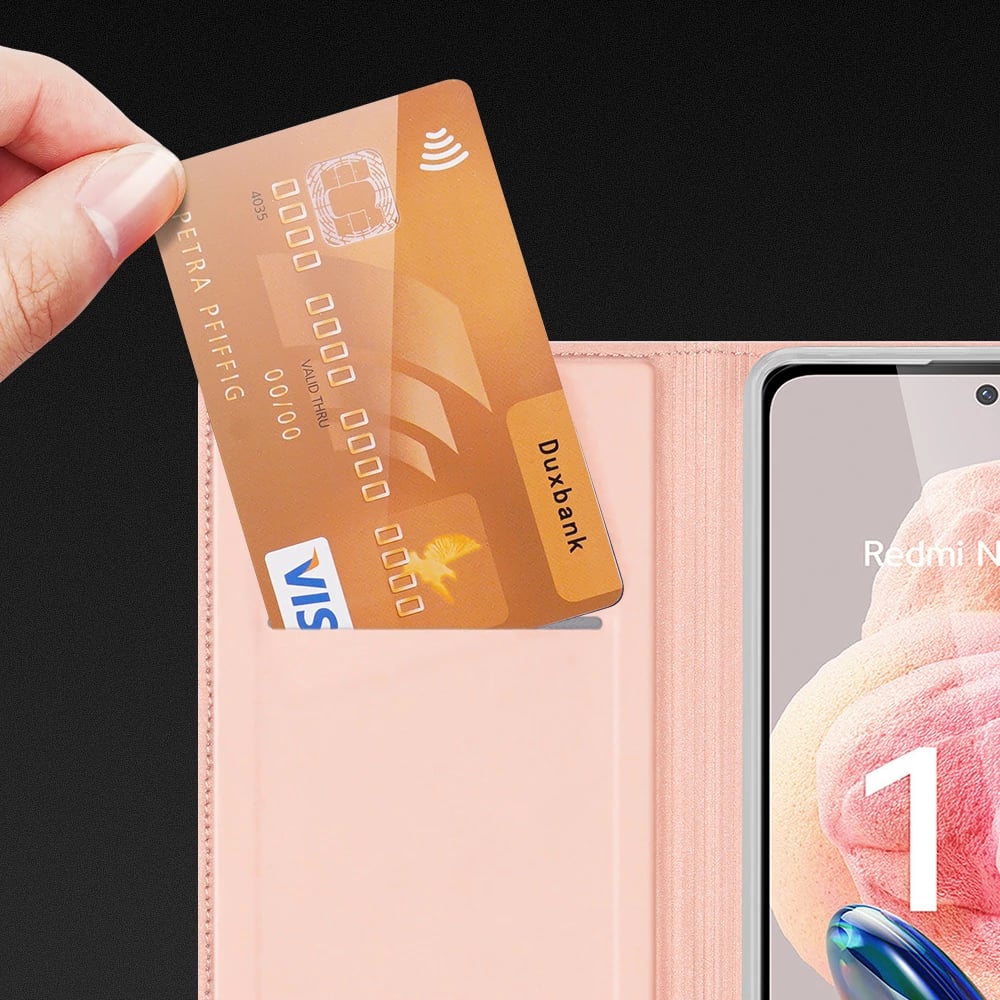 Mbështjellës Dux Ducis Skin Pro për Xiaomi Redmi Note 12, me kapak, portofol dhe qëndrim, Kaltër Mbështjellës Dux Ducis Skin Pro për Xiaomi Redmi Note 12, me kapak, portofol dhe qëndrim, Kaltër