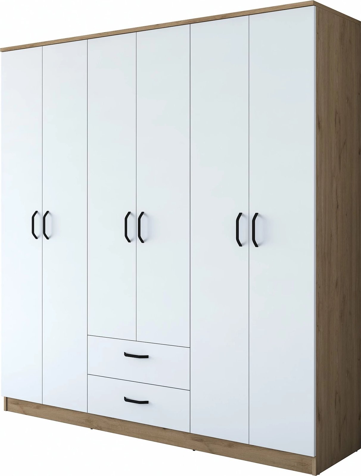 Dollap Hanah Home, BA115 - 2283, ngjyrë arr dhe e bardhë