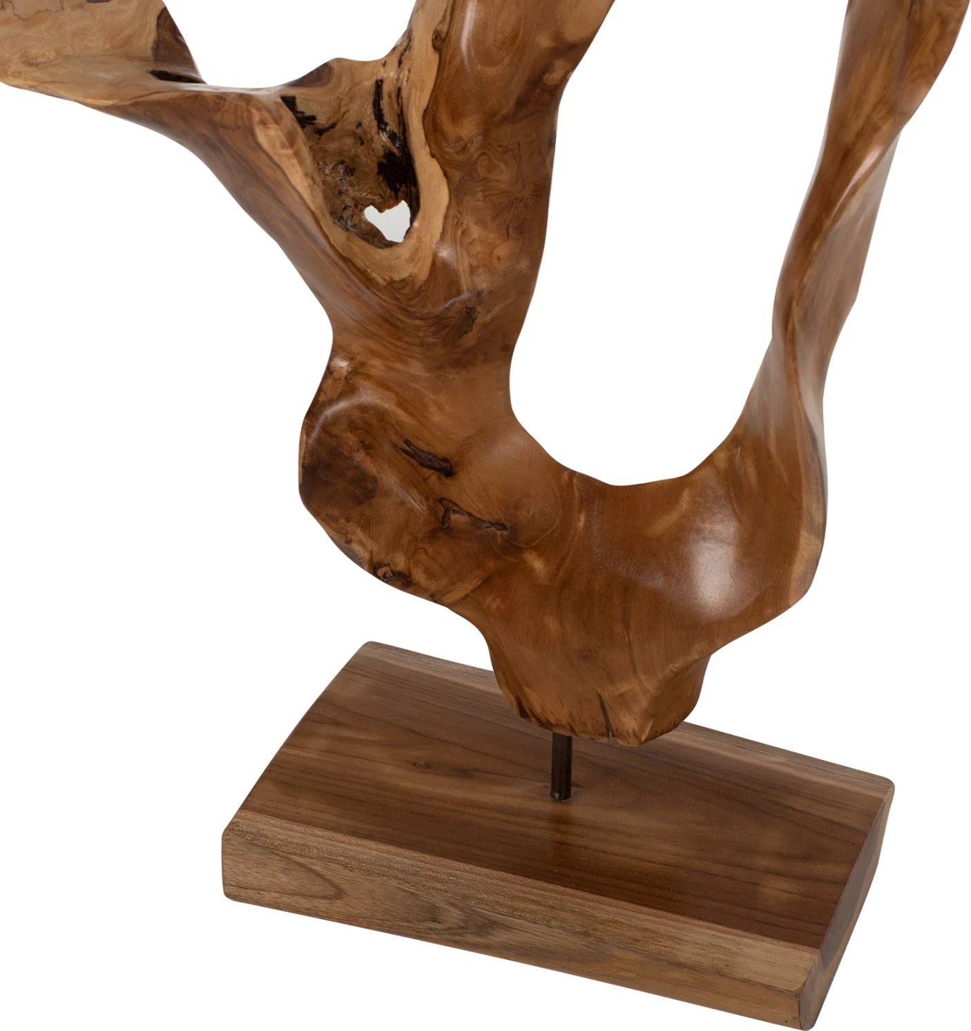 Dekor për tavolinë FH7713, dru tik i fortë, natyral, 26x16x70 cm Dekor për tavolinë FH7713, dru tik i fortë, natyral, 26x16x70 cm