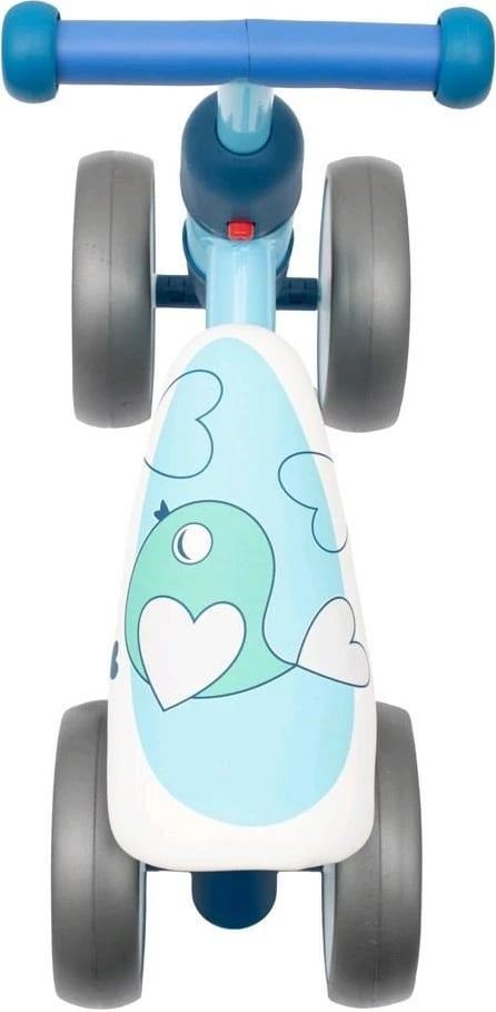 Biçikletë balancuese bebe, BABY MIX, Baby Bike Fruit, kornizë çeliku e lehtë, 4 rrota shkumë, 12–36m, rozë