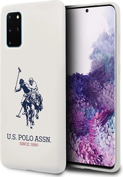 Mbështjellës U.S. Polo Assn. USHCS67SLHRWH Silicone për Samsung Galaxy S20+, Bardhë
