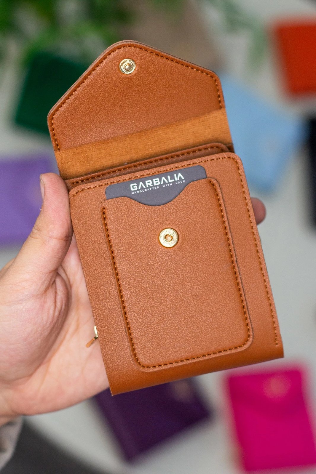 Portofol për gra Zoozie Bags, Peru, ngjyrë kafe e hapur