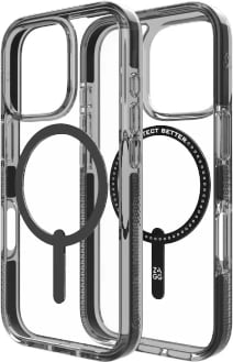Mbështjellës Zagg Santa Cruz Snap MagSafe për iPhone 16 Pro, i zi