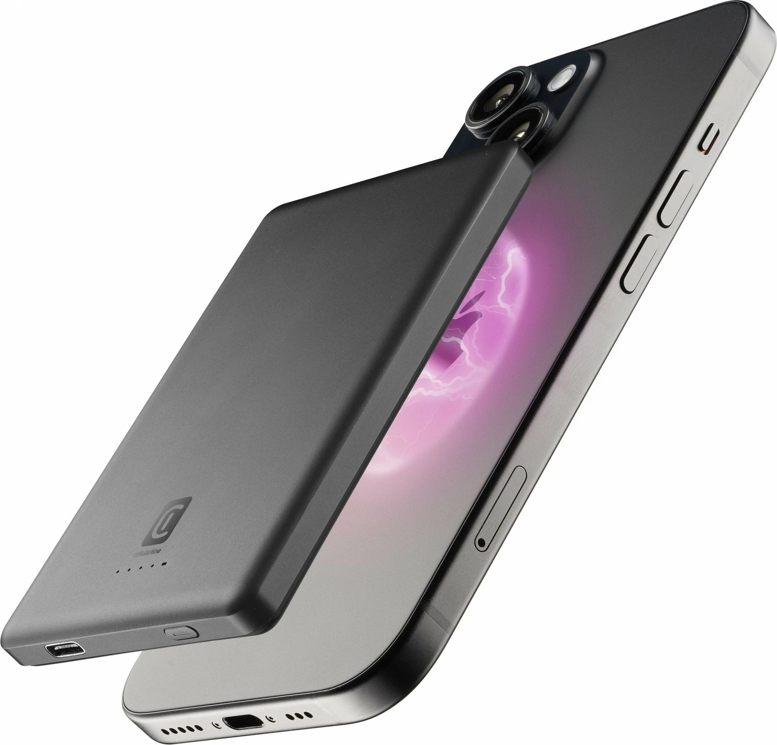 Powerbank Cellular Line Char Emer.5000 MagSafe 5000mAh, wireless, gri