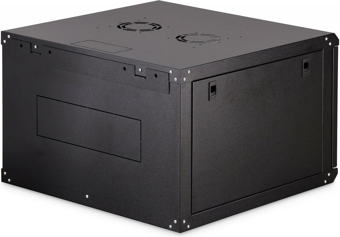 Kabinë rrjeti murale 19" 7U, Digitus DN-37103, 385x600x600mm, 4 shina të rregullueshme, derë xhami, IP20, 60kg, e zezë, e pamontuar