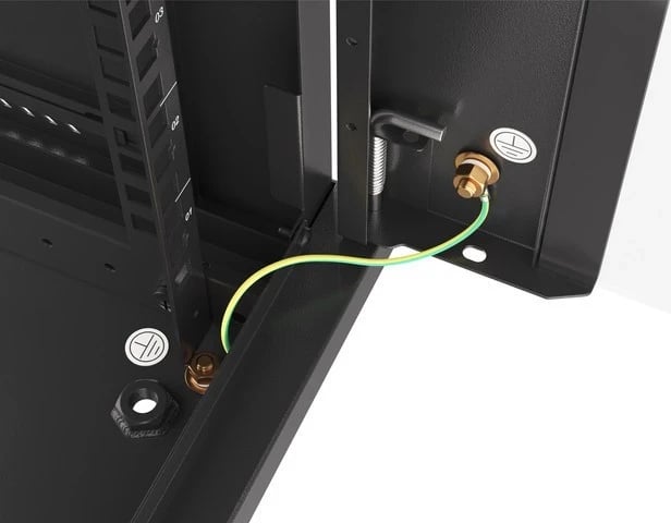 Kasë RACK LANBERG WF01-6606-10B, 6U, me derë xhami