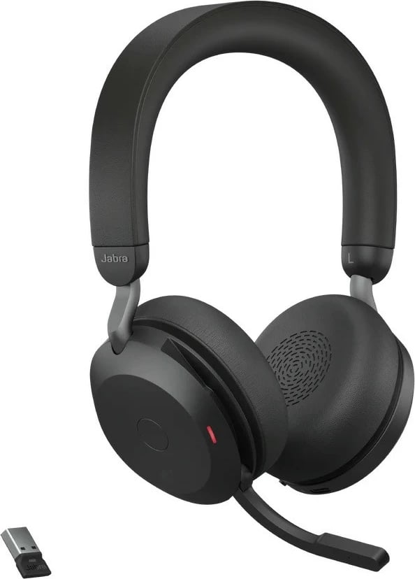 Kufje Jabra Evolve2 75 Link380a UC Stereo, Bluetooth, me mikrofon, e zezë