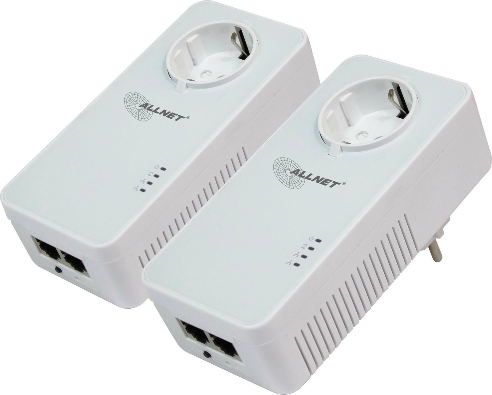 Powerline ALLNET 1200Mbit 2er Bundle, RJ45, Passtrough
