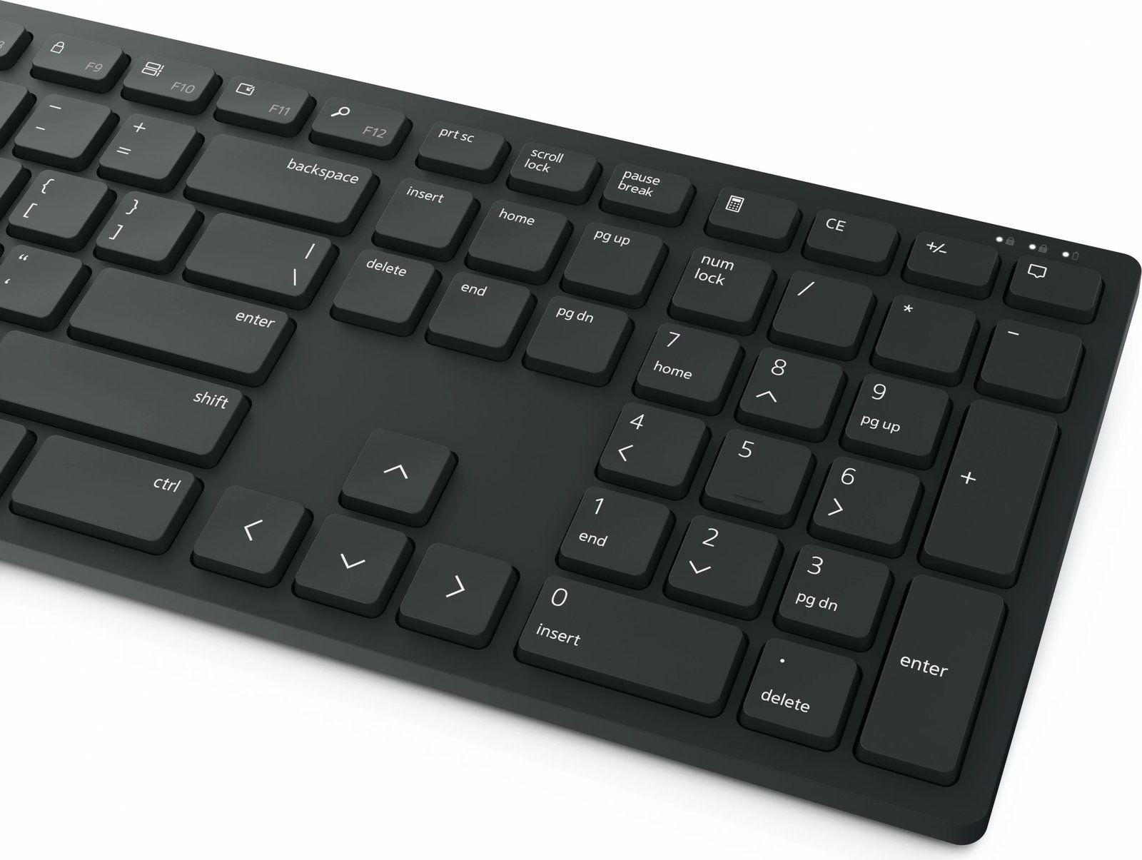 Tastierë me maus wireless DELL KM5221W, AZERTY, full-size, e zezë