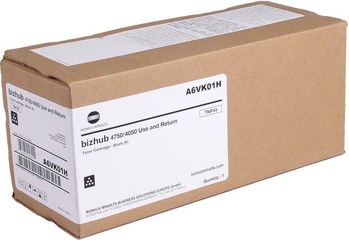 Toner Konica Minolta TNP-44 (A6VK01H) origjinal, rendiment 9,750–23,700 faqe, i zi