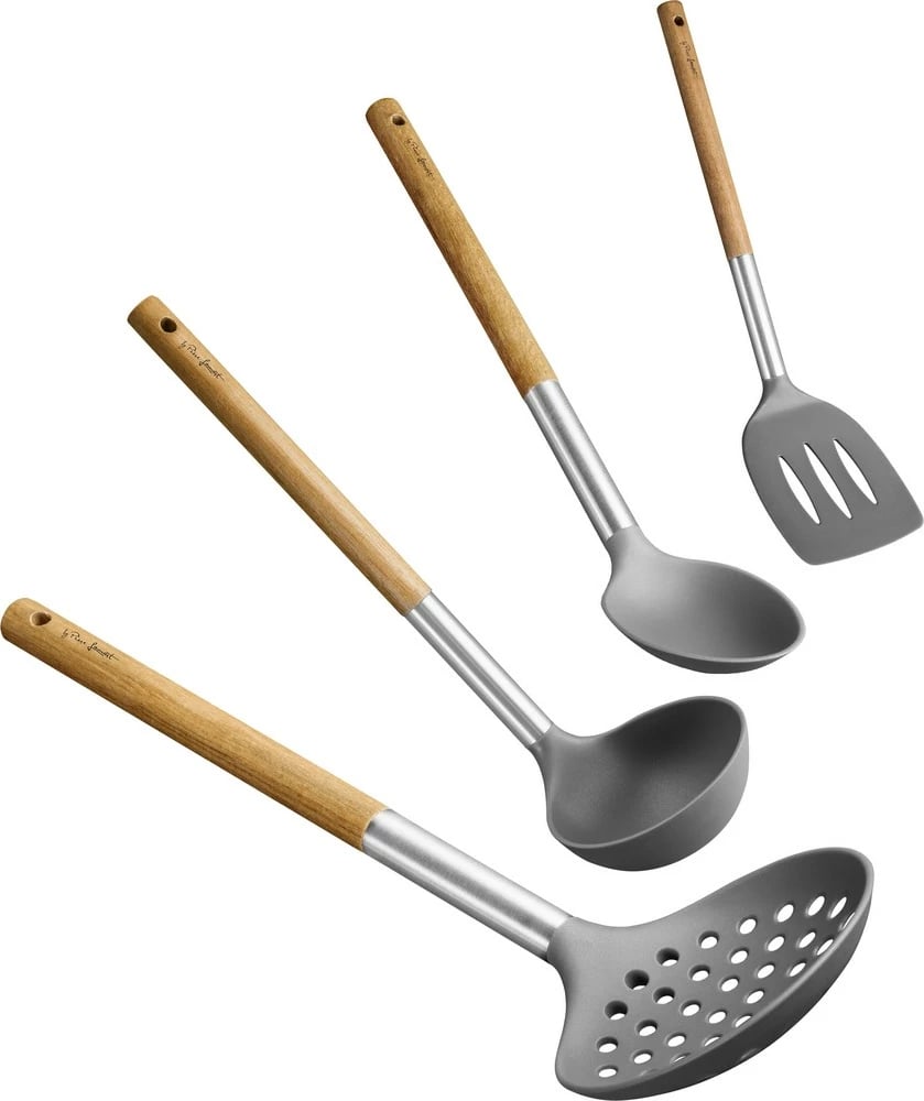 Set veglash kuzhine Lamart LT3900, dru/çelik/najlon, gri