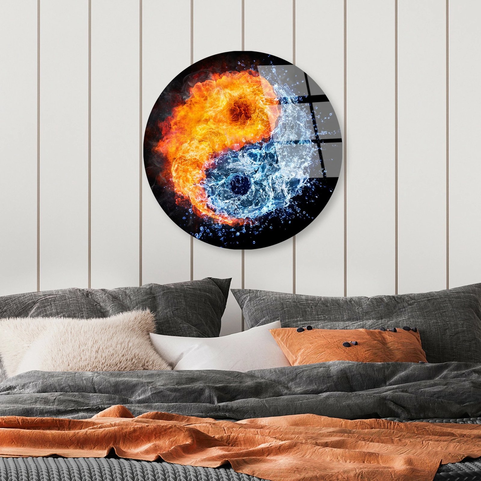 Pikturë dekorative prej xhami të temperuar, Wallity, UV-1142, shumëngjyrëshe, 30cm