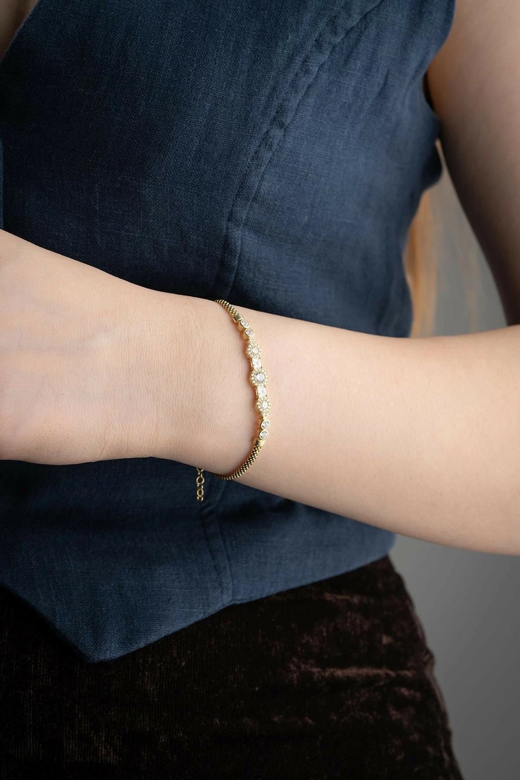 Byzylyk argjendi Jumeon, i veshur me ar, NRZ999443