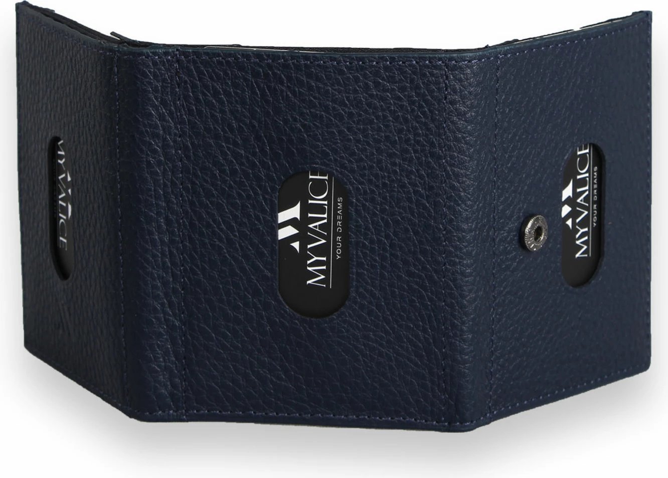 Portofol lëkure, ngjyrë navy blue, Zoozie Bags, 4489