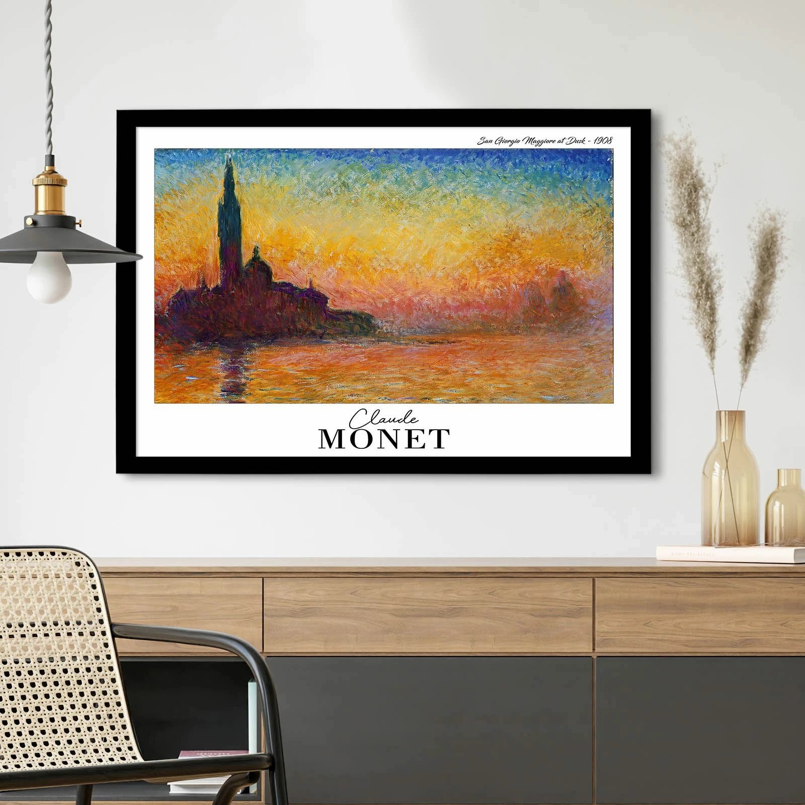 Pikturë dekorative me kornizë, Wallity, 4262SYHMONET-020