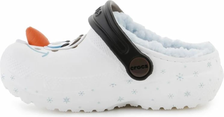 Papuqe për fëmijë Crocs Frozen Olaf, të bardha