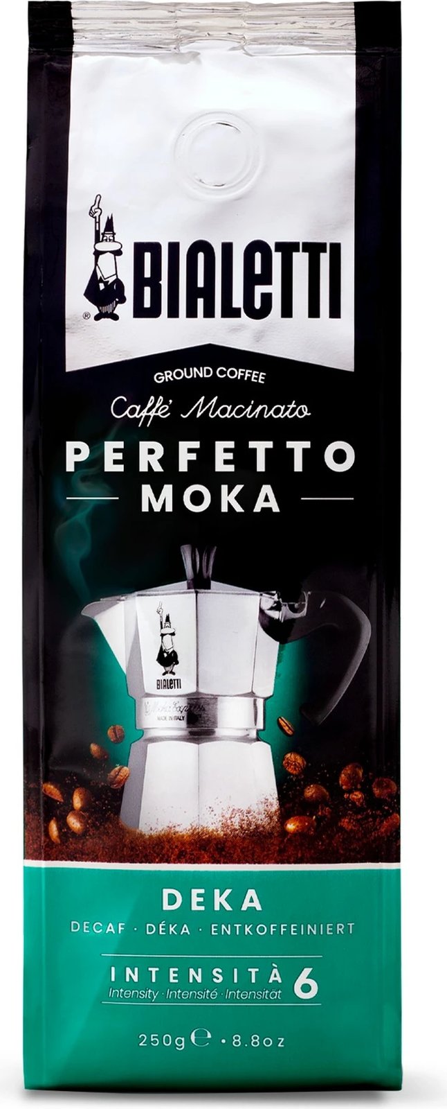 Kafe e bluar Bialetti Perfetto Moka Deka 250g pa kafeinë