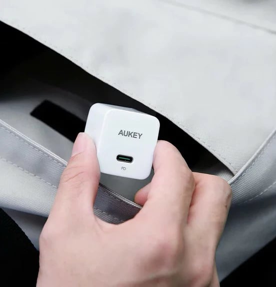 Karikues muri AUKEY PA-Y20S, 20W, 1x USB-C, i bardhë