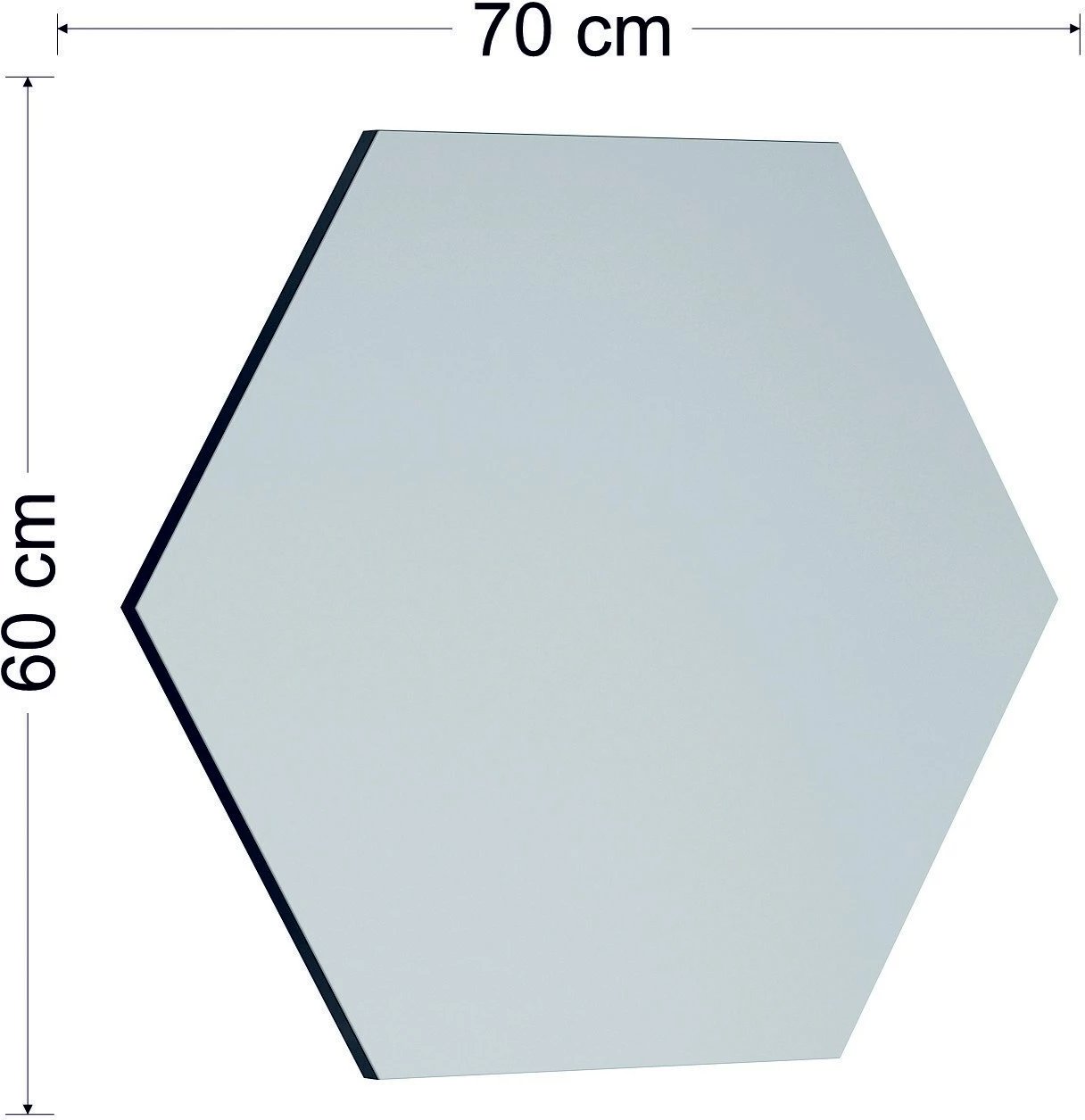 Pasqyrë gjashtëkëndëshe, ngjyrë e zezë, Zeo, Hanah Home