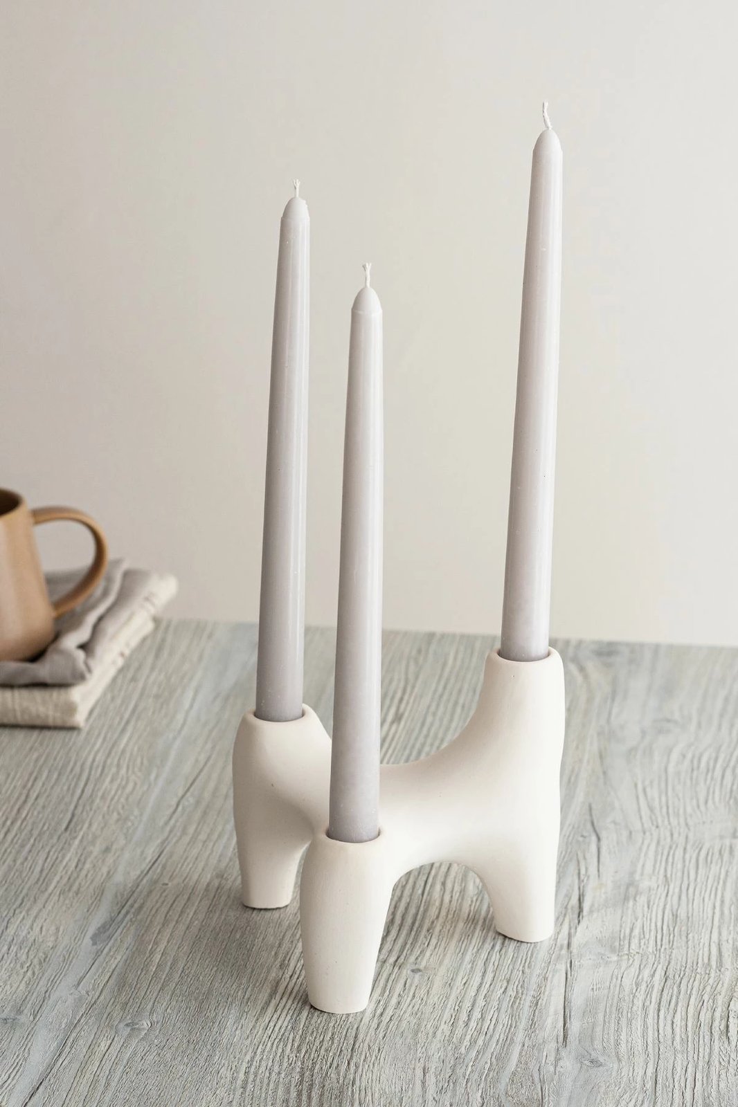 Set qirinjsh (4 copë), Evila Originals, tre këmbësh, bezhë