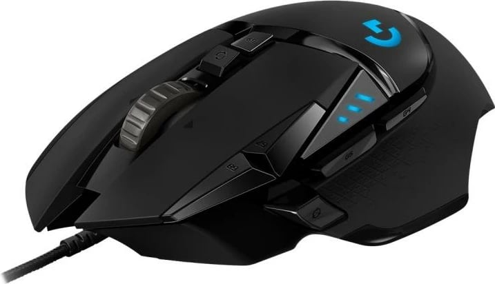 Maus lojrash Logitech G502 HERO USB 25,600 DPI 11 butona peshë e rregullueshme RGB 910-005470 zi