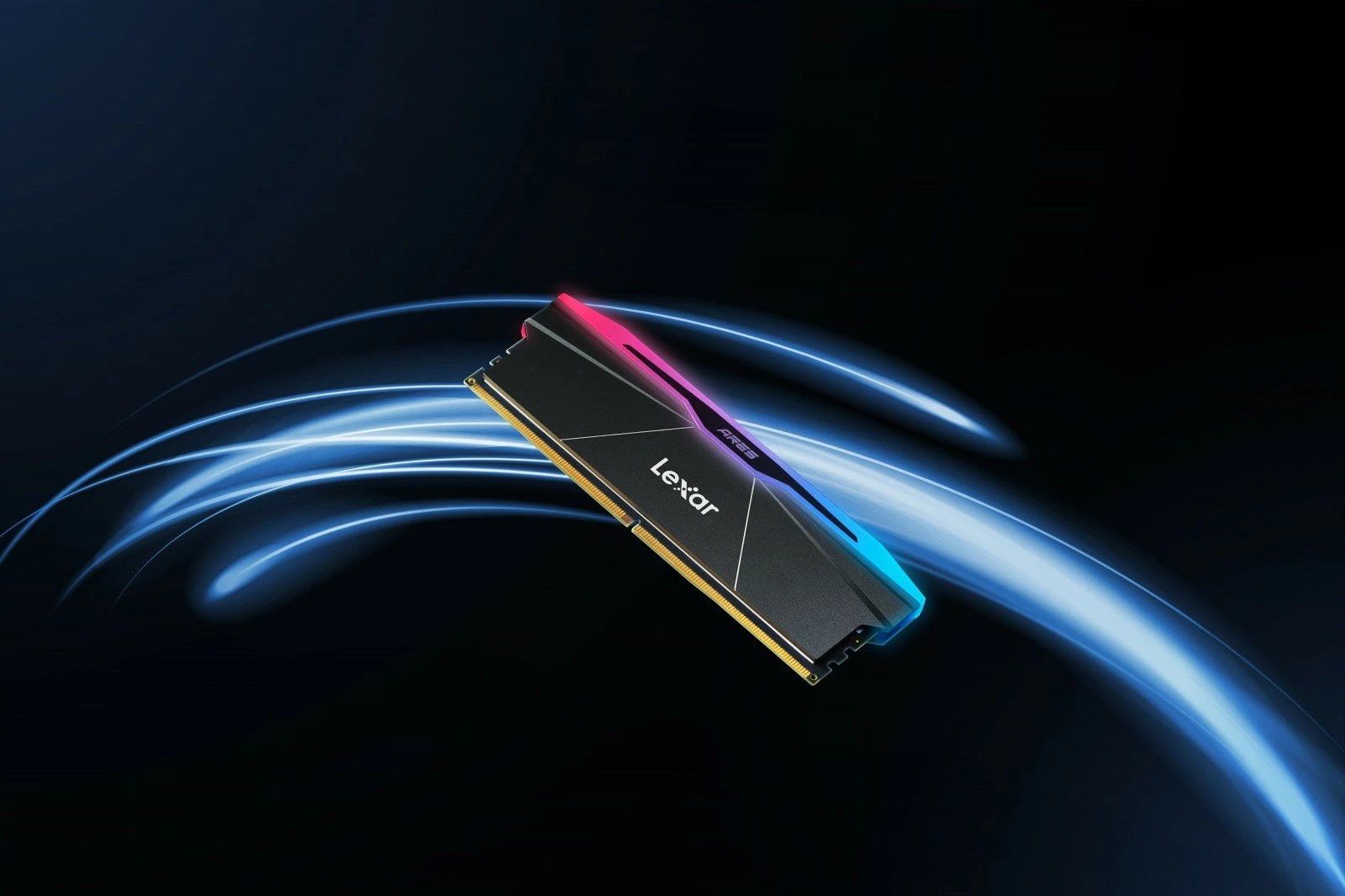 RAM Memorje Lexar ARES RGB Black DDR5, 32GB (2x16GB), 6000 MHz, CL28, me ndriçim RGB, Set